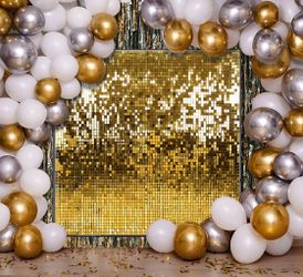 GOLD SHIMMER WALL PANELS