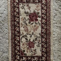 Small Floral Rug (39.5" x 23")