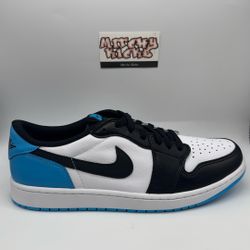 Jordan 1 Retro Low OG Black Dark Powder Blue Sz. 12