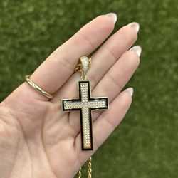 14kt cross charm