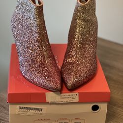 Pink Glitter Sparkle Boots 