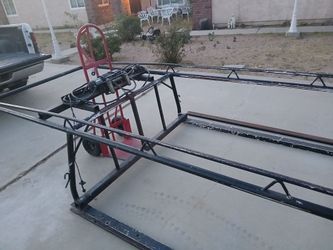Long bed ladder rack w/5klbs badlansawinch