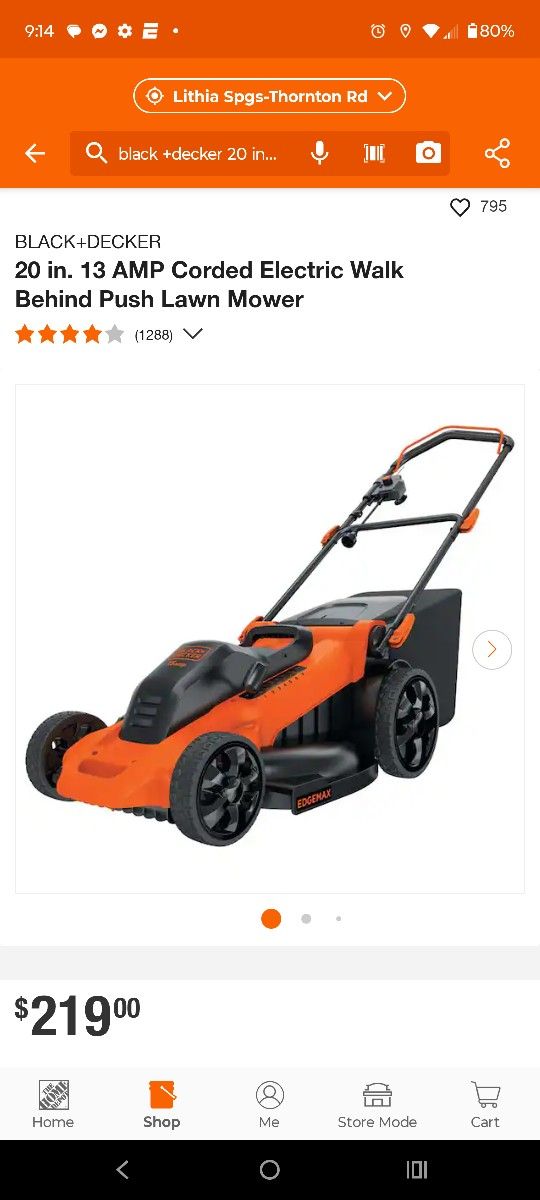 Lawn Mowers Open Box