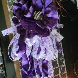 Purple Flower Brooch