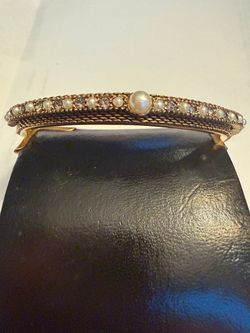 Vintage pearl and lame’ bracelet