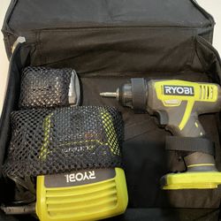 RYOBI HJP001 12V 3/8" CORDLESS COMPACT DRILL W/ BATTERY & CHARGER Used In Excellent Condition 