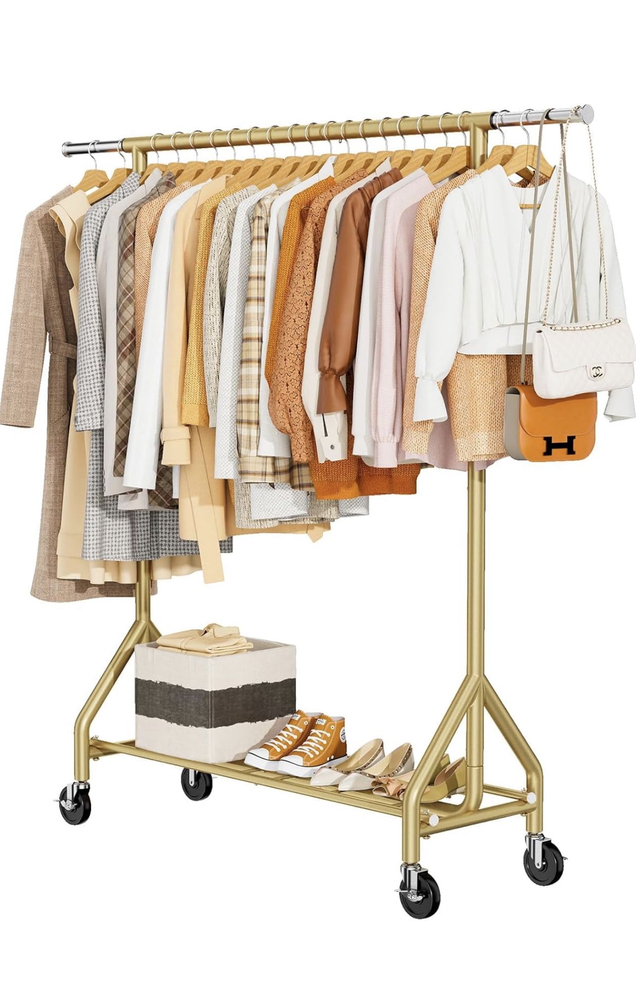 Clothes Rack with 450 lbs Load Capacity