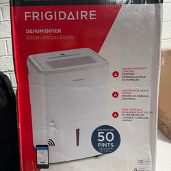 50 pt. 4500 sq. ft. Dehumidifier with Bucket in. White.   Frigidaire Model # FHDD5034W1