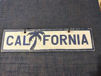 Wood Rustic California Sign