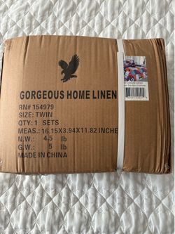 Twin Size 6pcs Comforter New  !!