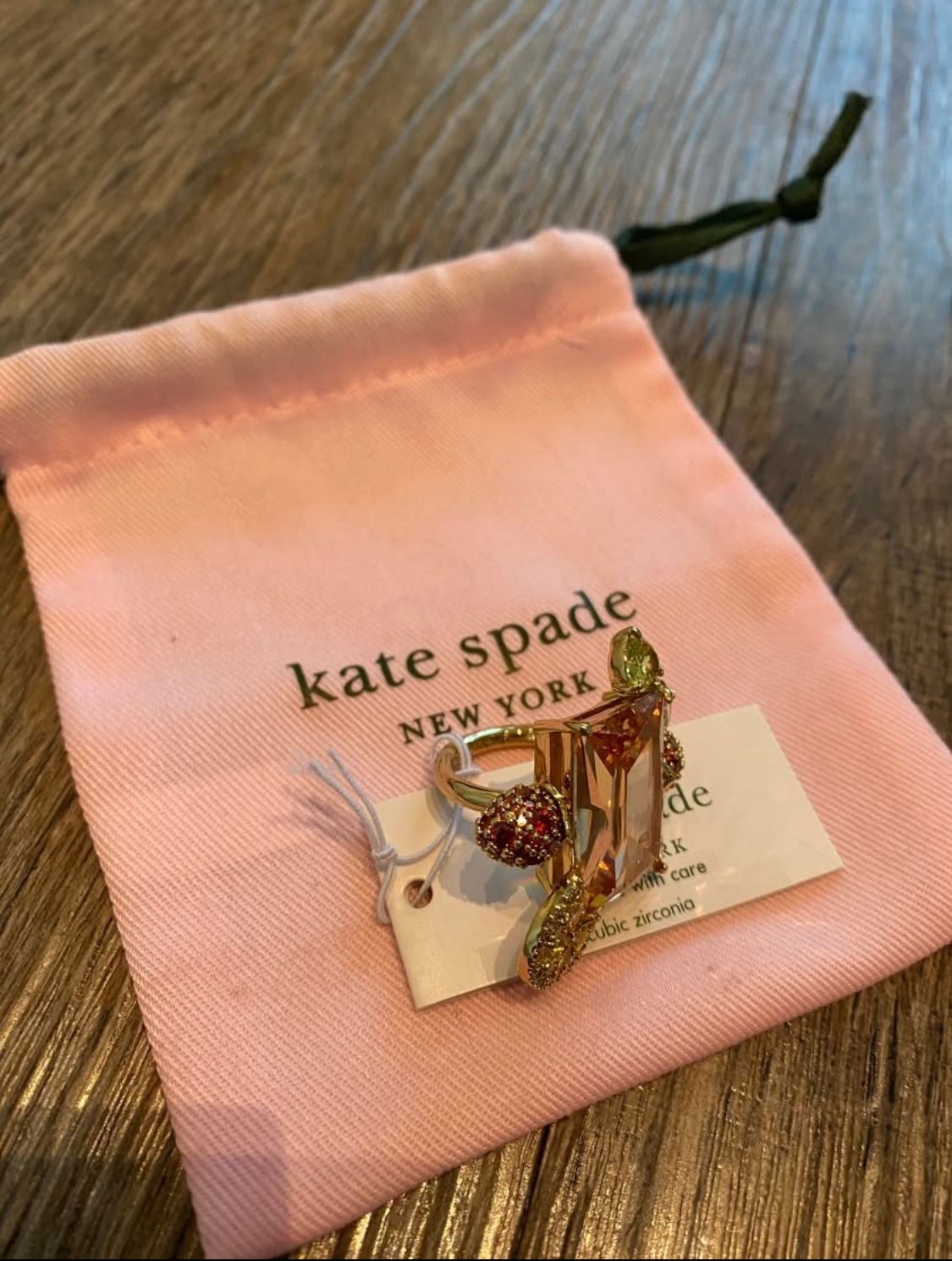 Brand New Kate Spade Cocktail Ring With Tag