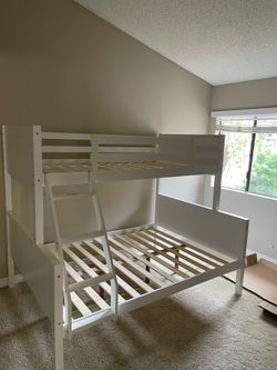 Free delivery. $350 for bunk bed only. $550 with mattresses.  Assembly required. Assembly not included. Cash upon delivery please.