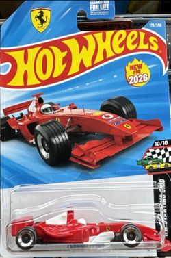 NEW Hot Wheels M Case Ferrari F2004 173/250 HW Starting Grid W/ Protector
