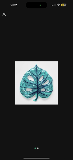 Large 5’ Tropical Palm Leaf Pool Float Dark Green - Sun Squad™