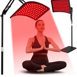 Red Light Therapy for Face and Body, Red Infrared Light Therapy Lamp with Stand Led 660nm Red Light-Therapy& 850nm Infrared Light Device for Body