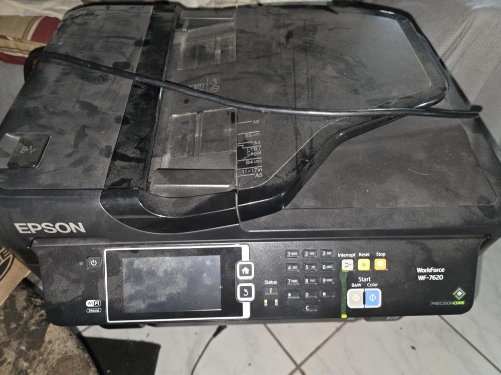 WF7620 Epson Workforce COMMERCIAL Printer Color Copier