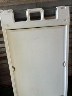 White Plasticade Signicade Deluxe A-Frame Sign