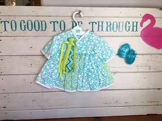 American Girl Robe/cover and pair of jellies