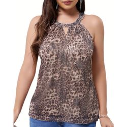 Women’s Sequin Halter Top
