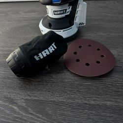 HART Orbit Sander With Dust Bag 20-Volt Cordless   (Battery Not Included) 
