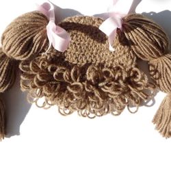 Cabbage Patch Wig Hat For Baby Costume