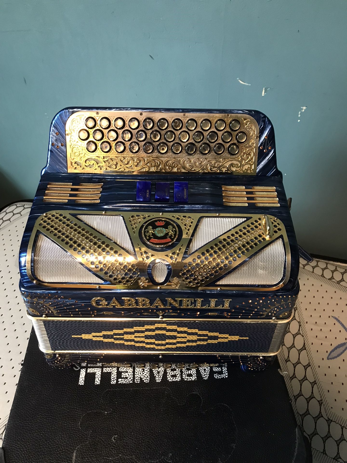 Acordeón Gabbanelli 3 Registros. Tono. De Fa