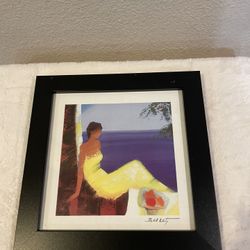 Emile Bellet -Yellow Dress Print 