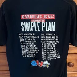 Simple Plan Basic Shirt Size Large 