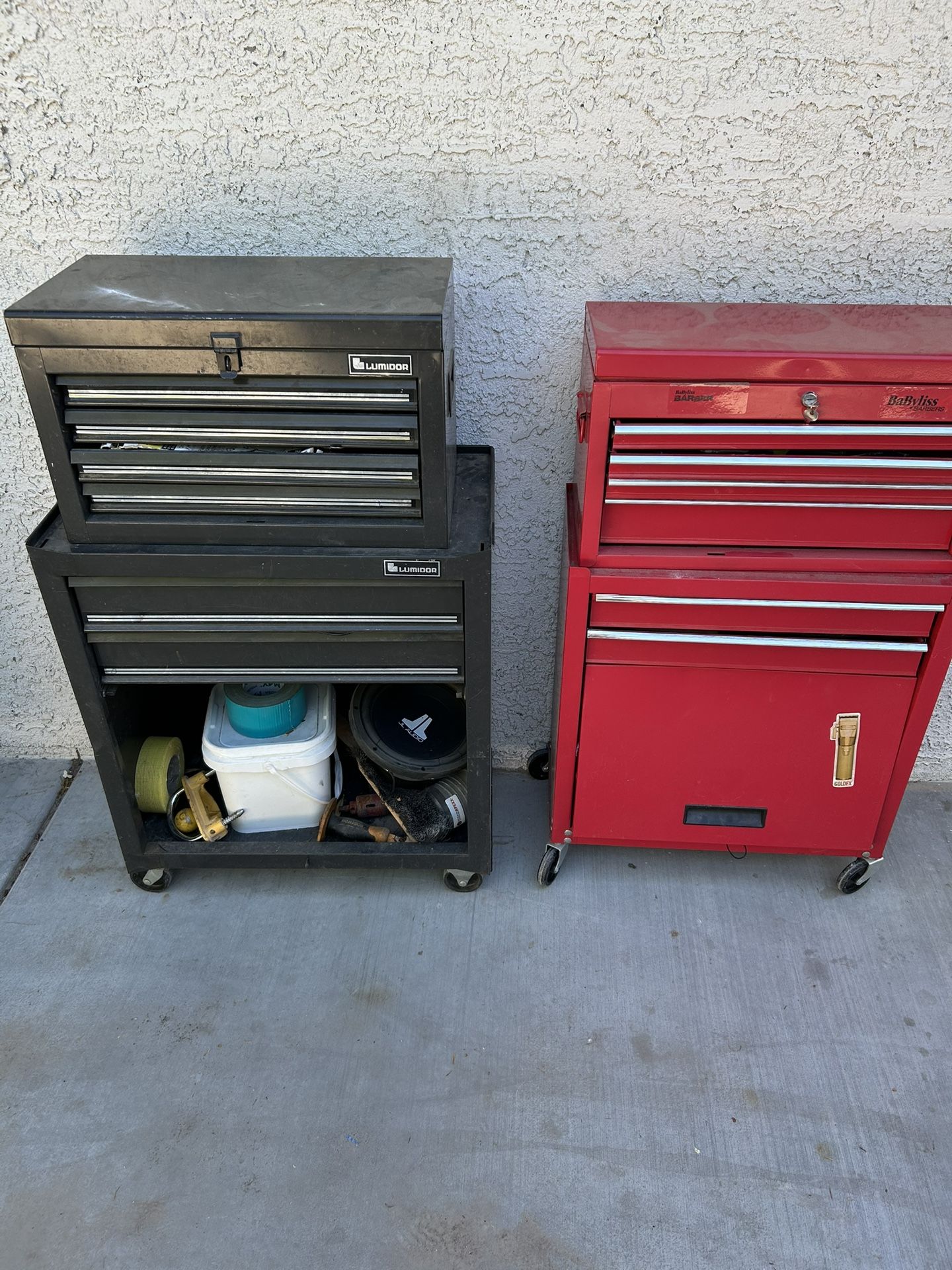 2 Tool Boxes With Tools