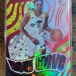 Cody Williams New Wave Red Parallel RC Basketball Card /299