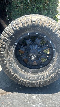 Nice big old tire and rim