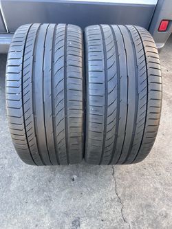 2 used tires 255/35/19 continental