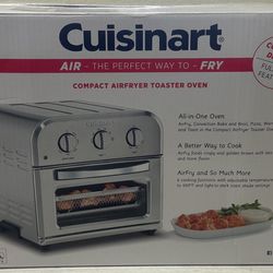 Cuisinart Compact AirFryer/Convection Toaster Oven - Stainless Steel (TOA-26)