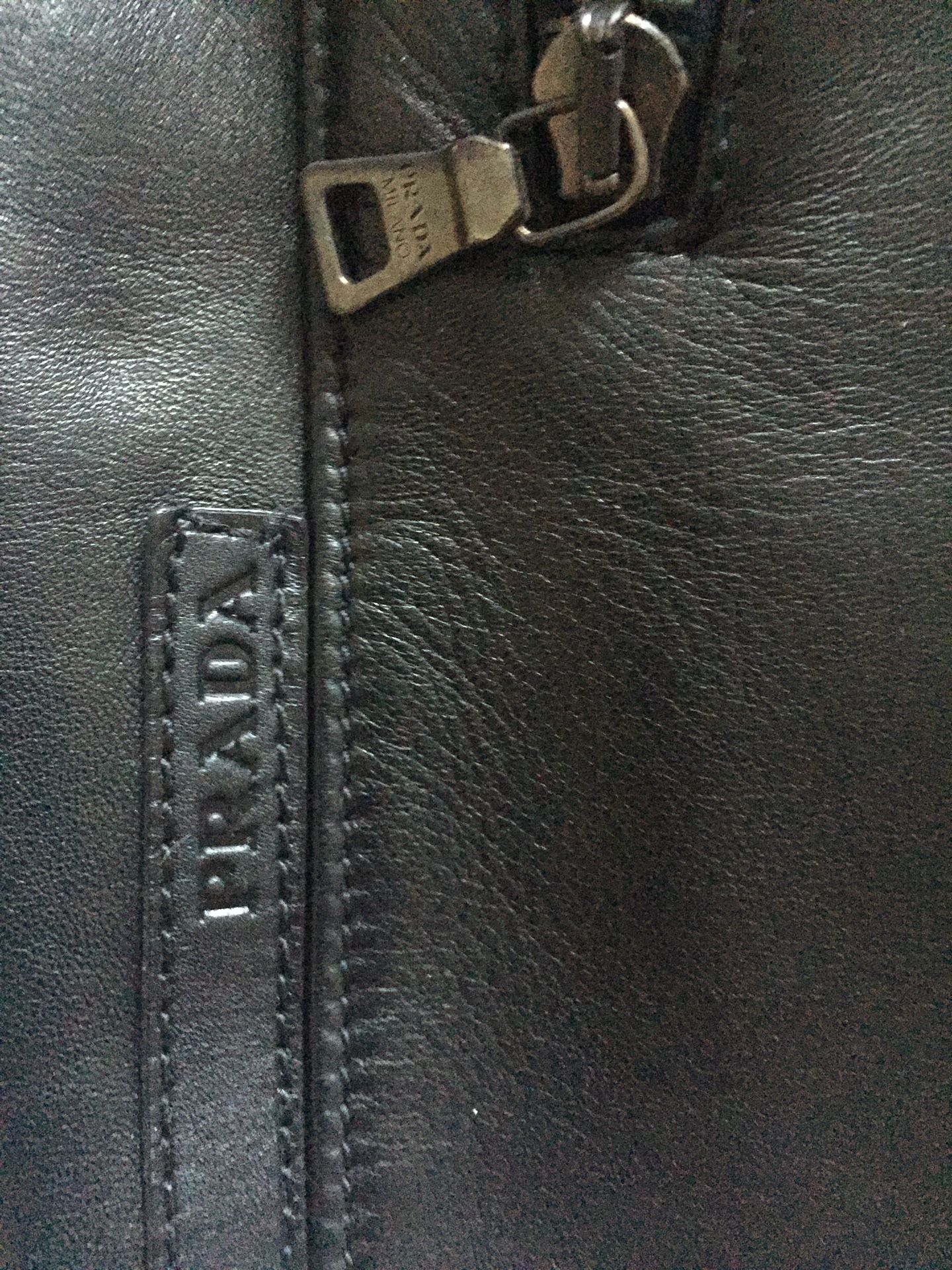 MENS PRADA 100% LEATHER JACKET