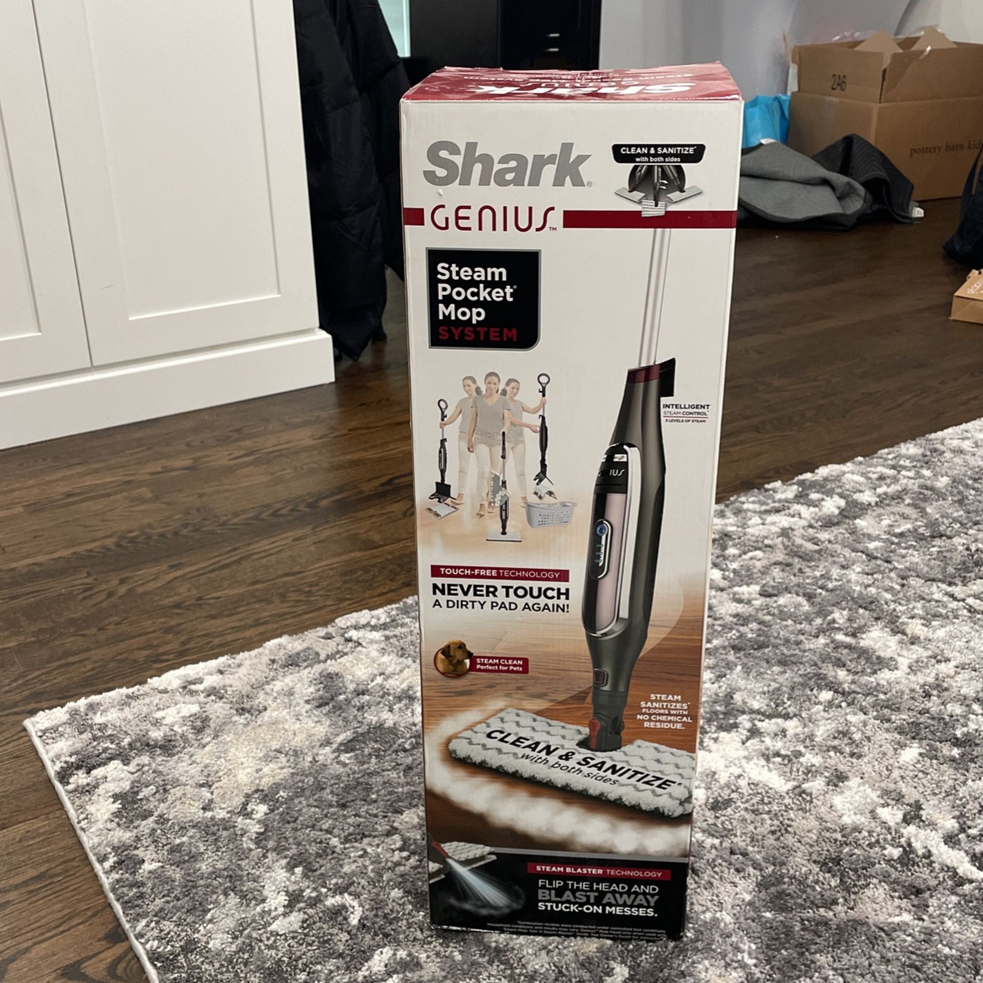 BRAND NEW NEVER OPENED - Shark Genius Steam Pocket Mop System