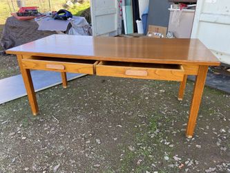 Antique Oak Library Oak Table 