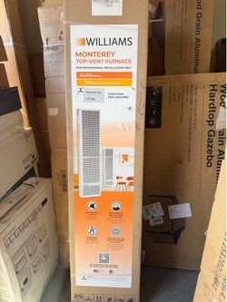 Monterey Top-Vent Wall Heater 35,000 BTUH, 66% AFUE, Natural Gas