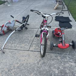 Bikes and baby carries attachments 