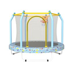 BLUE PRINT MINI INDOOR TRAMPOLINE WITH ENCLOSURE$30