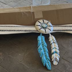 Southwestern Art Propeller with feathers