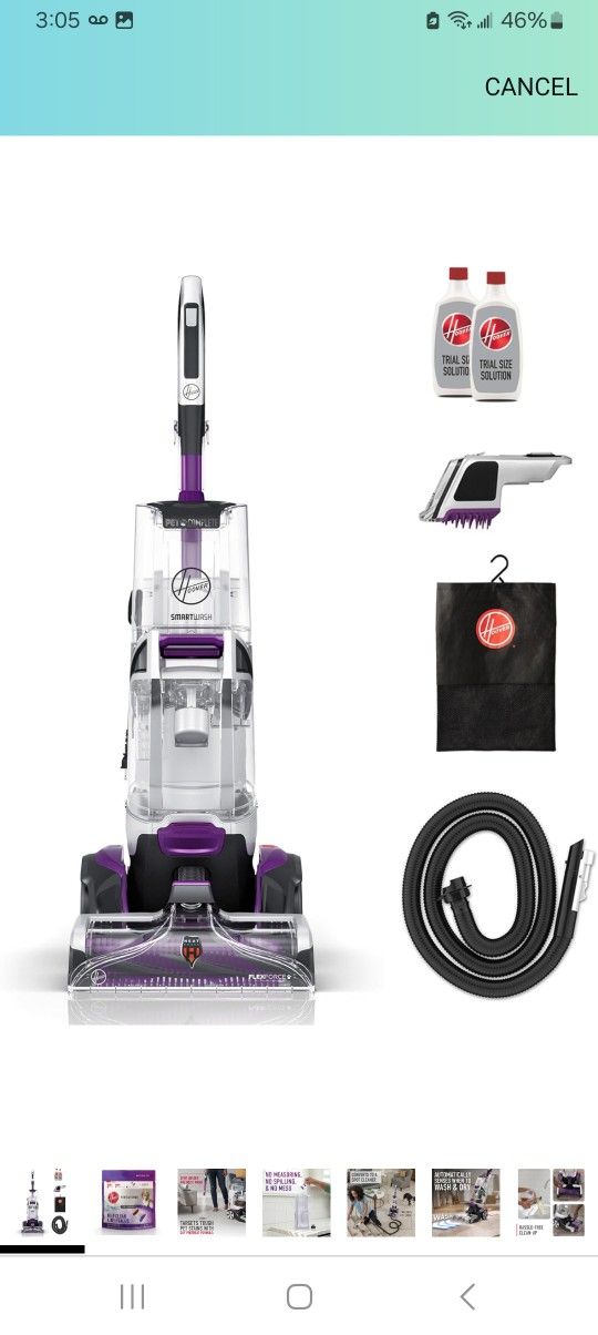 Hoover SmartWash Pet Automatic Carpet Cleaner $200