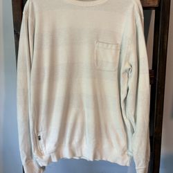Vuori Jeffreys Pullover – Men’s Large – Striped – Good Condition