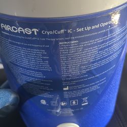 Air cast knee ice water compressor