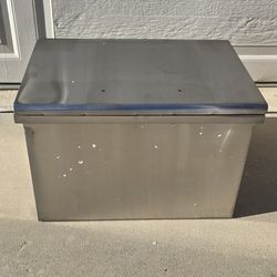 20" x 14" x 13" Stainless Steel Drop-In Ice Chest Cooler, 32 Qt