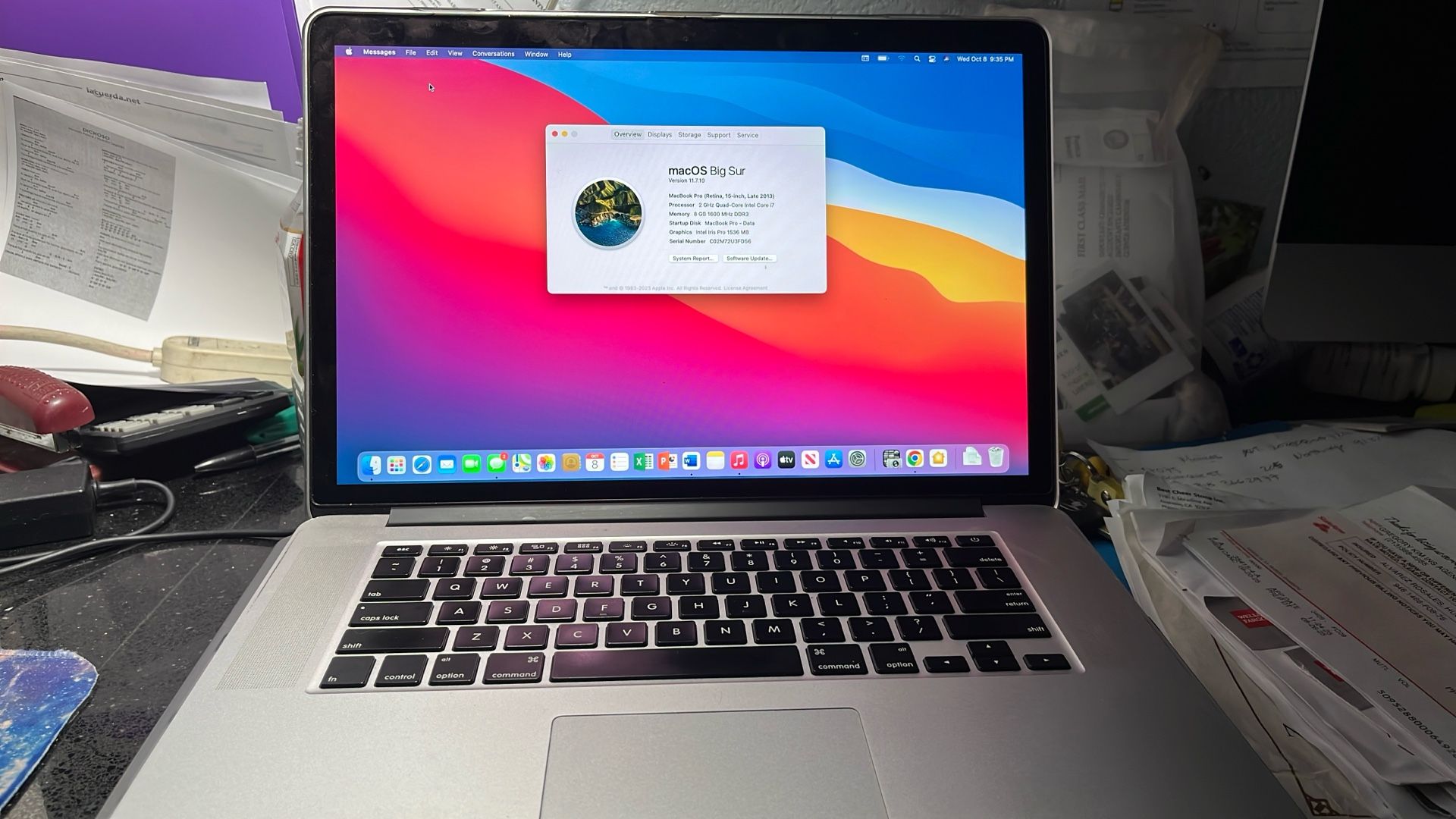 MACBOOK PRO 15” Core I7