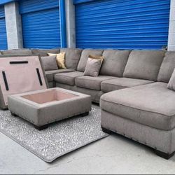 Ottoman Storage Unite Sectional Couch