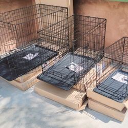 New 2 Door Folding Dog Cages With EZ slide Tray All Sizes Available 24" $40/ 30" $50/ L'xl $60/ Xxl $80/ Xxxl $100 Jaulas De Mascota 