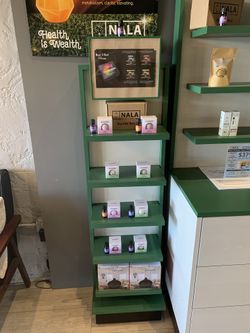 (Three) Freestanding Retail Merchandise Display Shelfs