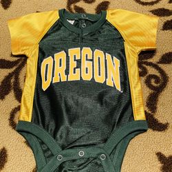 Oregon Ducks Baby Jersey Onesie Size 0-3M✨