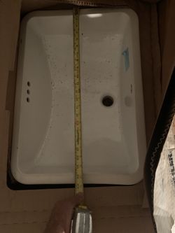 Bathroom New Lavatory Undercounted Caxton White